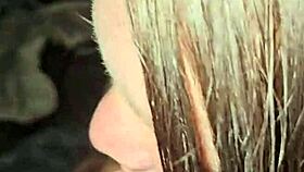 Milf spreads pussy for hot camp sex