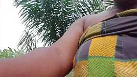 Beautiful maiden takes a walk to the bush