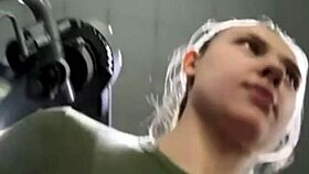 famous pornstar training in the gym