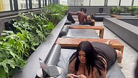 Bbw latina takes every inch of that big cock