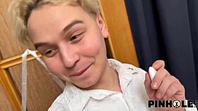 pinhole xxx we played anal game in fitting room