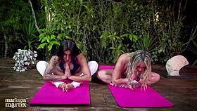 Mariana martix enjoys lesbian sex with tatiana alvarez right after yoga