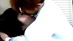 lesbian police officer kisses suspect with tongue