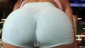 Gym booty gets worked out hard
