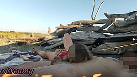 Stranger caught touching my pussy on a public beach