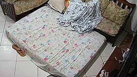 Melissa Fingers Her Pussy Under Blanket