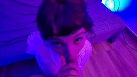 cute alt teen fucks lucky guy and ends with mouth filled with cum