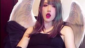 beautiful ladyboy masturbates while streaming live