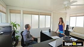gorgeous submissive teen screwed on office desk