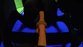 Roxy Sucks Large Cock While Riding Dildo Part 1