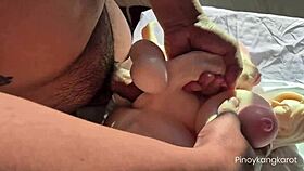 Lovely pinay enjoys time with her mrl sexdoll in dorm