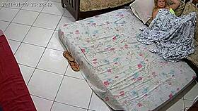 Melissa Fingers Her Pussy Under Blanket