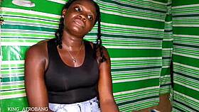 casting chocolate skin girl masturbates erotically