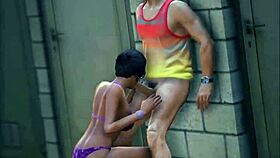 Beach bikini babe gets fucked outdoors
