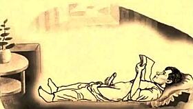 vintage erotic art display