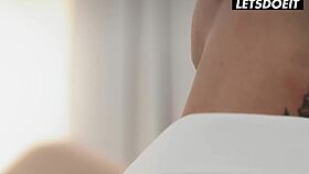 Masked man receives handjob with rubbing