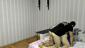 mature babe got help with early morning fitness