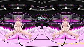 vr180 mmd towa does nude dance in hentai