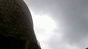 upskirt view under skirt in public