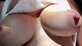 italian milf with big tits bounces boobs solo