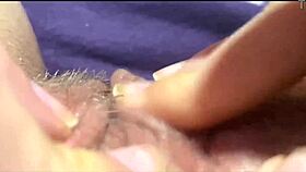big clit orgasm in close up pussy view