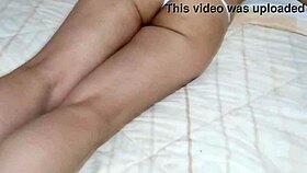 Latina housewife uses toys solo