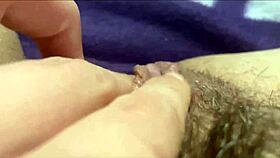 big clit orgasm in close up pussy view