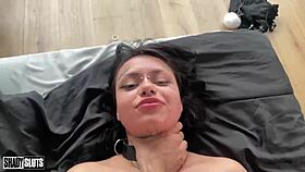 slut training includes face fucking slapping and rough sex