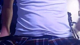 Cute femboy anal squirting