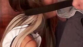 candie cross french maid gets face fucking in roleplay