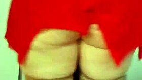 milf applies cream in underwear