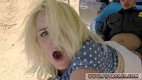 cop agent and blonde stunner fuck hard on the spandex