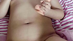 Pregnant Woman Enjoys Intense Toy Orgasm On Camera