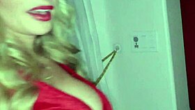 Pov coworker lets me creampie her at company christmas party