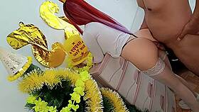 milf fulfills birthday fantasy