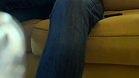 secret masturbation ends with strong real orgasm