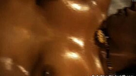 indian milf getting clean in the tub