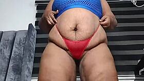 Fat belly fetish standing orgasm masturbation full video