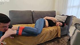 psychologist ties wife to worship feet in front of husband