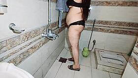 bbw wife caught bathing naked