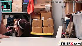 cute teen 18+ punished hard at work desk
