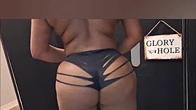 darkchocolatebarbie shakes her big ass in lingerie