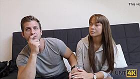 Money motivated beauty cheats on her boyfriend