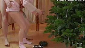 Stepsisters decorate tree but get fucked hard