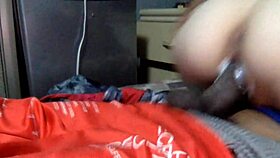 Horny Teen Caught Watching Porn Rides Big Cock Raw