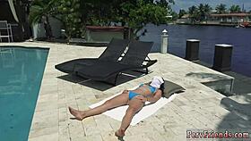 Extreme lesbian orgy and money talks beach party summertime fun
