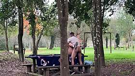 milf gets caught having sex outdoors