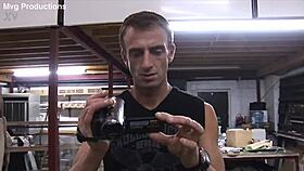 Young Slim Babe Got Anal Humiliation In Garage