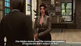married white slut destroyed by bbc bull in sims