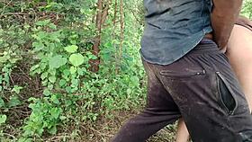 indian woman in dress gets oiled and fingered